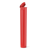 (1,000 Pack) 116mm Solid Red King Size Child Resistant Pop Top Tube
