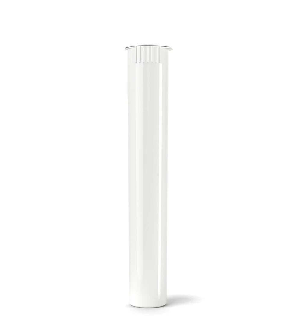 (1,000 Pack) 116mm Solid White King Size Child Resistant Pop Top Tube