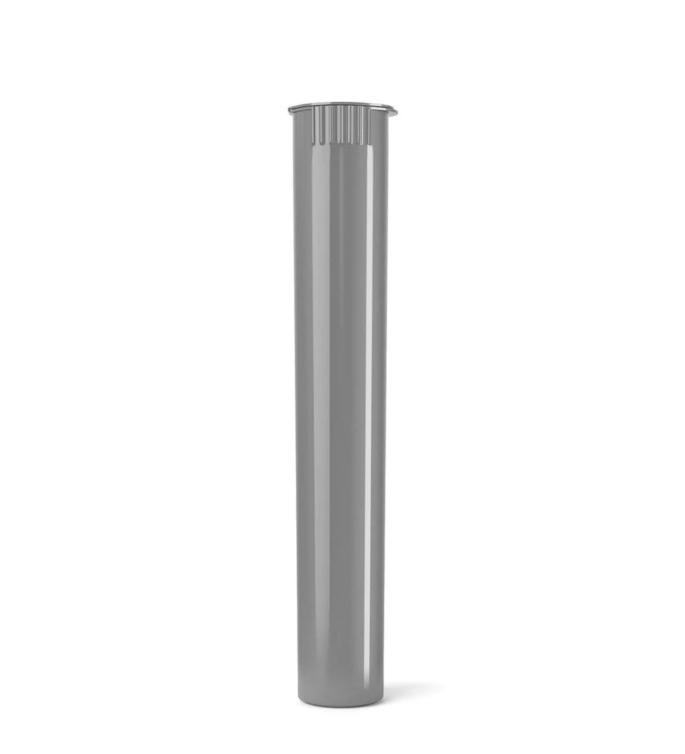 (1,000 Pack) 116mm Solid Silver King Size Child Resistant Pop Top Tube
