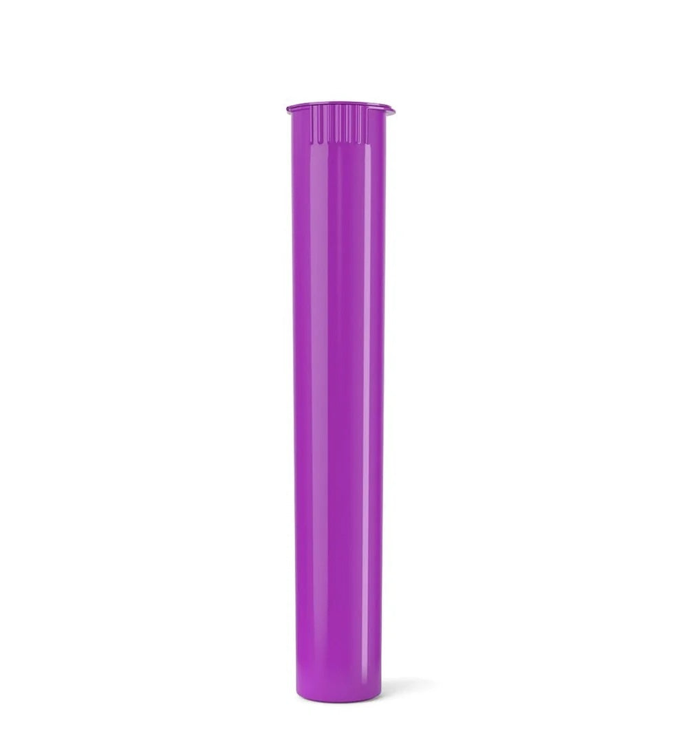(1,000 Pack) 116mm Solid Purple King Size Child Resistant Pop Top Tube
