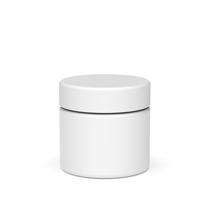 (200 Pack) 2oz Matte White Glass Jar with Child-Resistant Lid