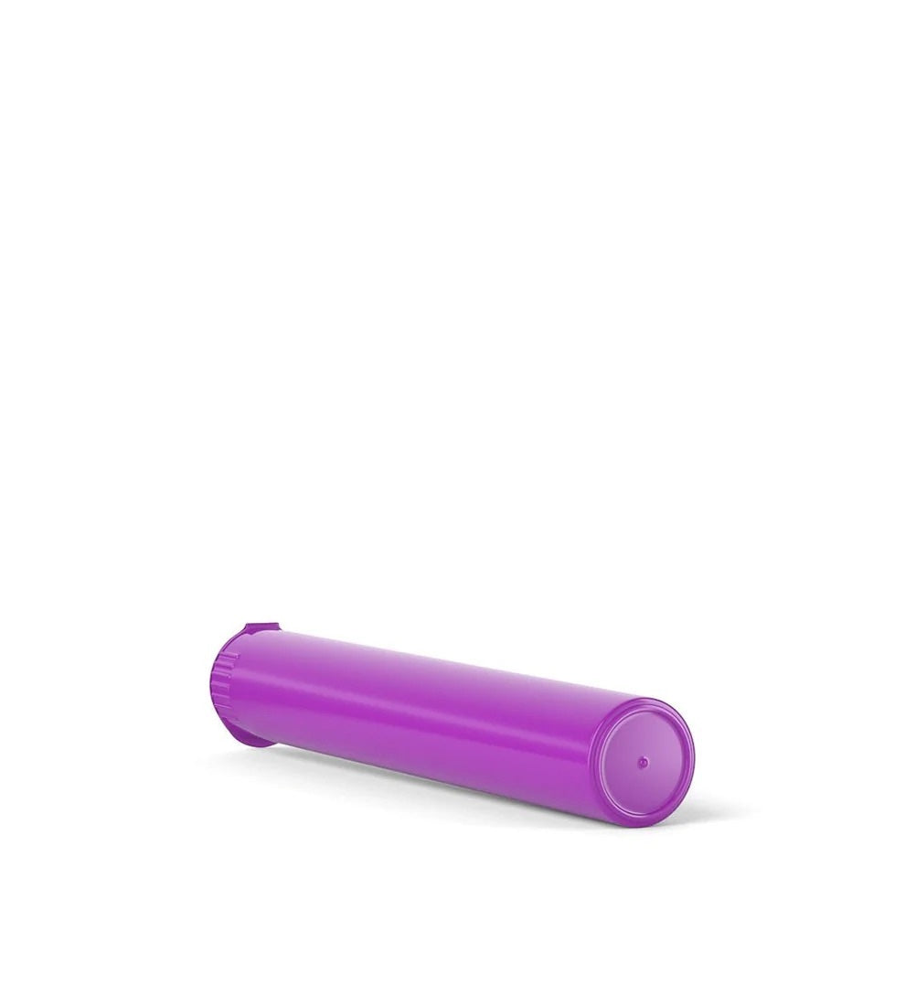 (1,000 Pack) 116mm Solid Purple King Size Child Resistant Pop Top Tube