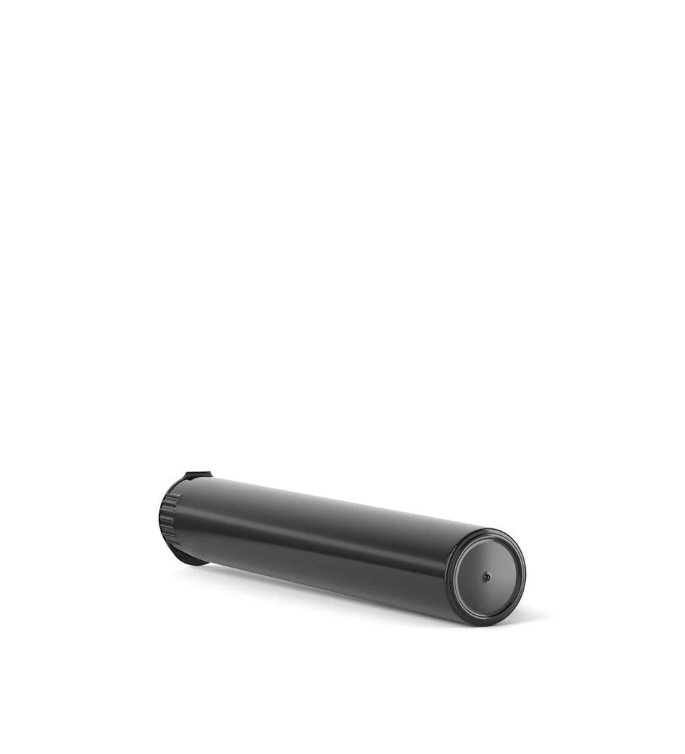 (1,000 Pack) 116mm Solid Black King Size Child Resistant Pop Top Tube