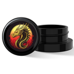 Custom Label for 9ml Black Glass Container Child Resistant with Black Lid