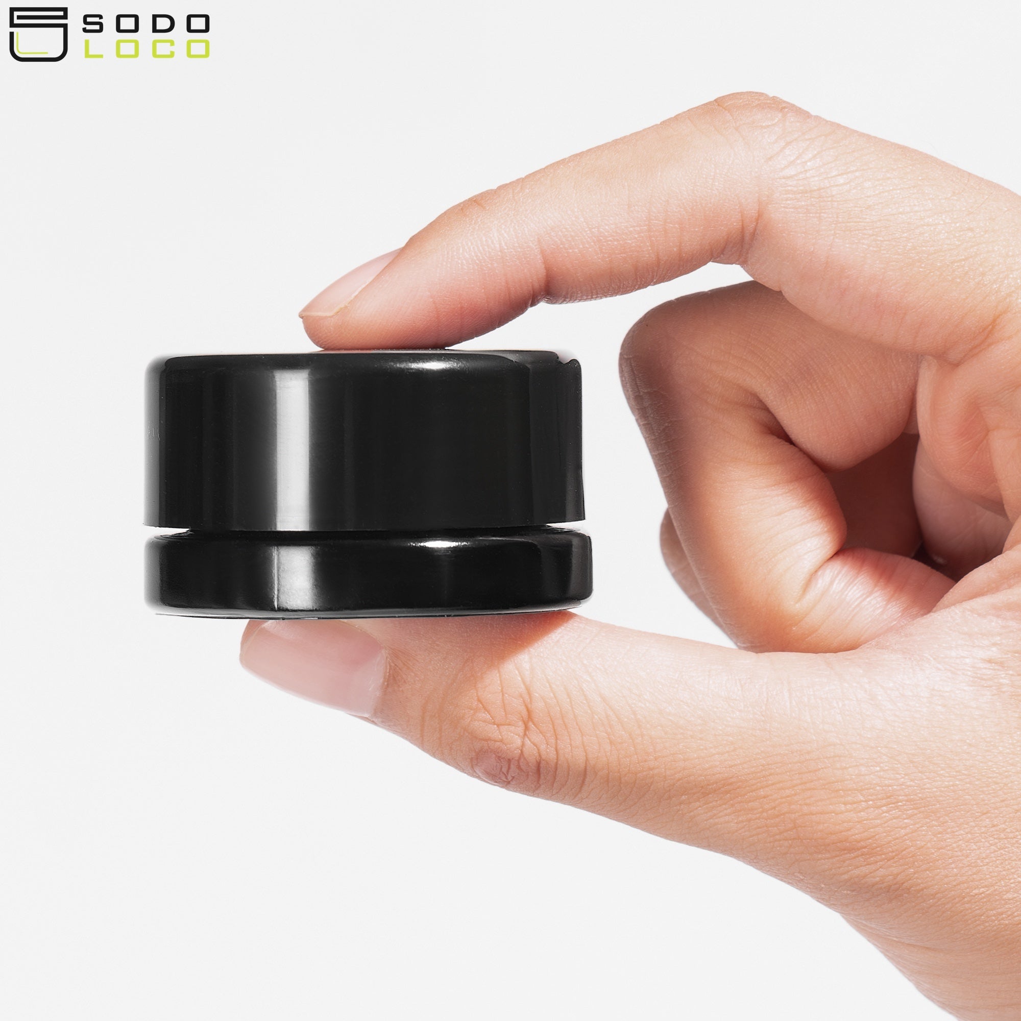 (200 Pack) 9ml Black Glass Jars with Child-Resistant Lids
