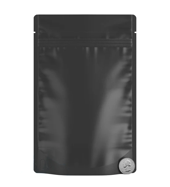 (1,000 Pack) 28g Matte Black Mylar Bags with Clear Front – Tear Notch, 6" x 9.3"