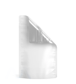 (1,000 Pack) 14g Matte White Mylar Bags with Clear Front – Tear Notch, 5" x 8.1"