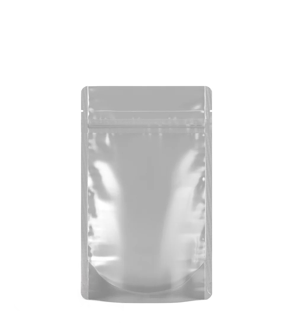 (1,000 Pack) 7g Matte White Mylar Bags with Clear Front – Tear Notch, 4" x 6.5"