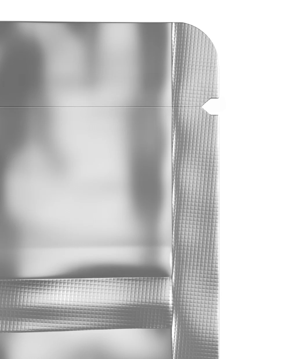 (1,000 Pack) 28g Matte Silver Mylar Bags with Clear Front – Tear Notch, 6" x 9.3"