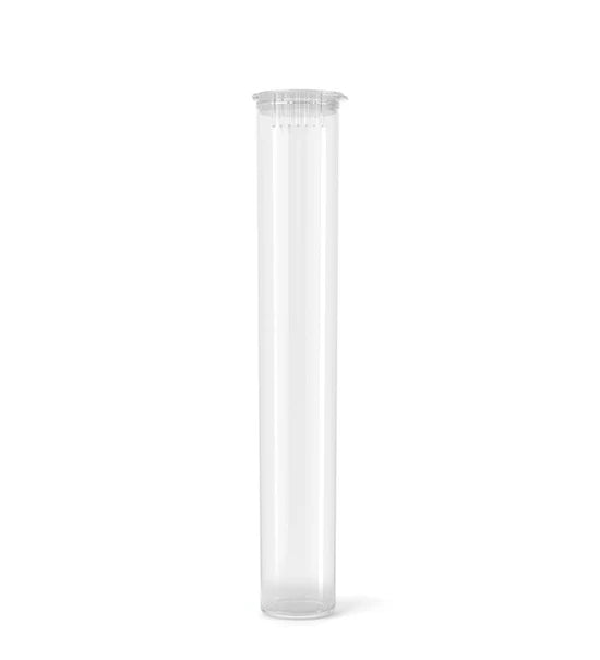 (1,000 Pack) 116mm Clear King Size Child Resistant Pop Top Tube
