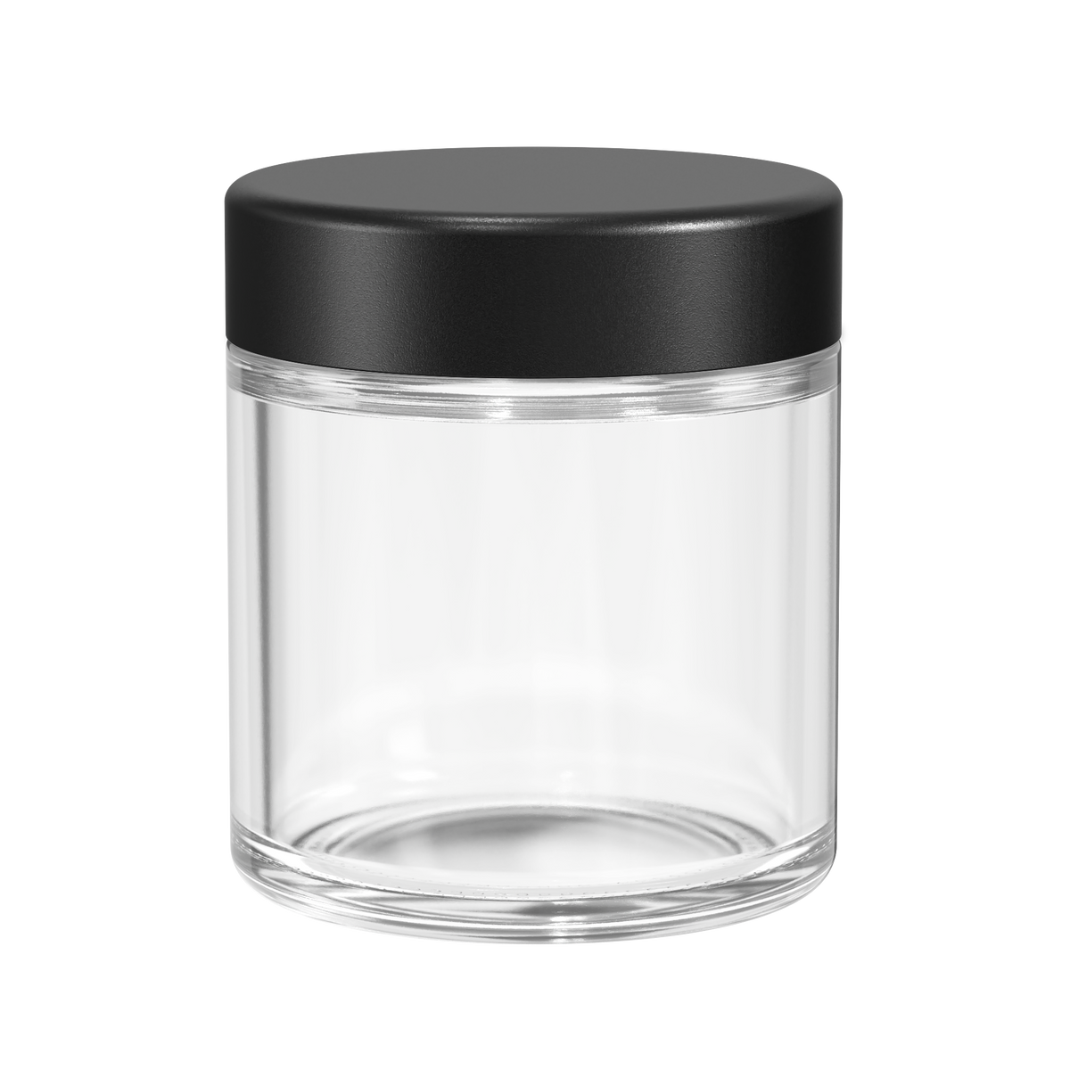 3oz Glass Jar with Black Child-Resistant Lid - Oil Slick