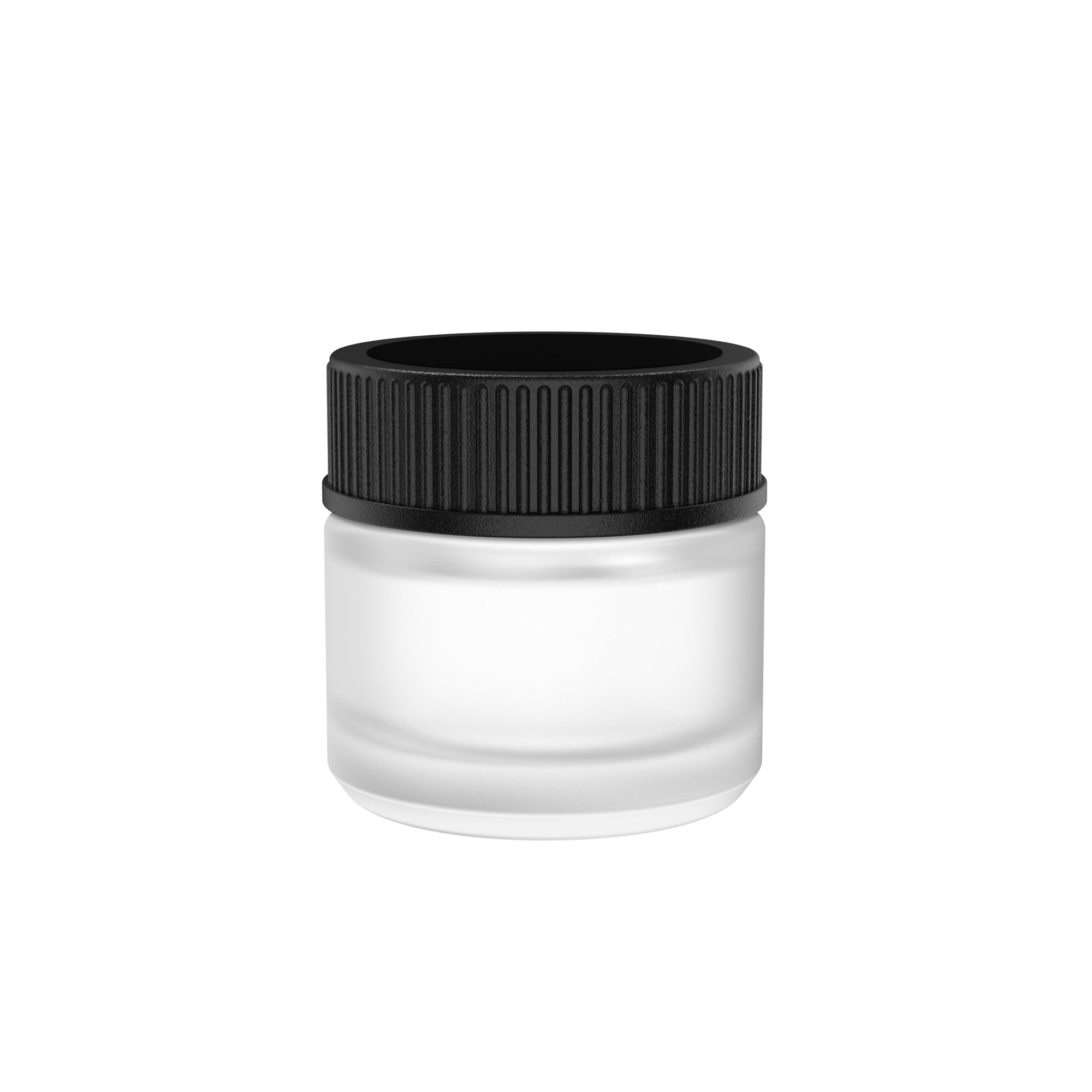 200 Pack) 5ml Thick Glass Containers with Black Lids - Jars for Oil, Lip  Balm, Wax, Cosmetics Clear Glass with Black Lid