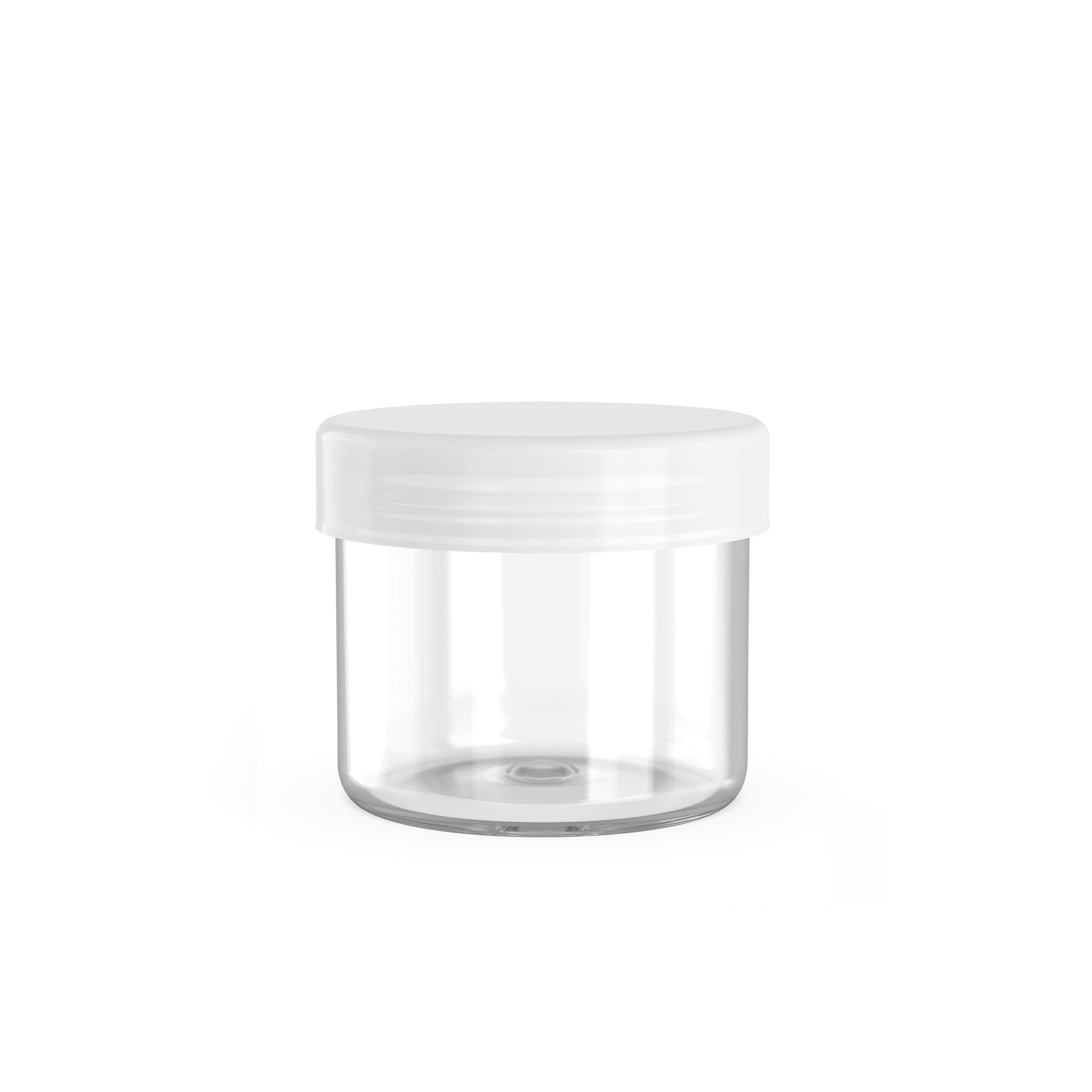 6ml Round Glass Concentrate Jar w/ Silicone Lids - Green Lids