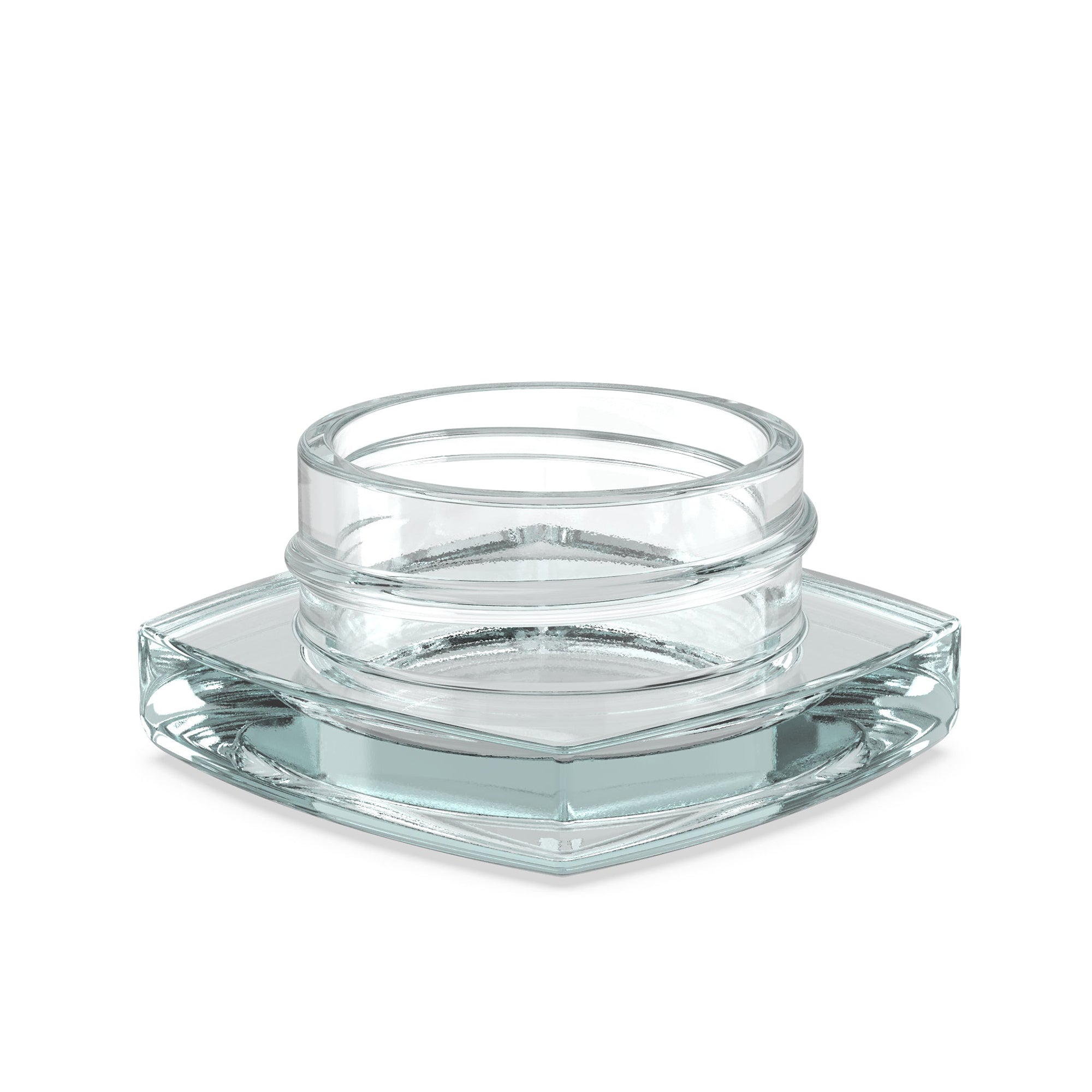 (240 Pack) 9ml Clear Glass Square Pillow Jars with Black Child-Resistant Lids