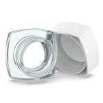 (250 Pack) 5ml Clear Glass Square Pillow Jars with White Child-Resistant Lids