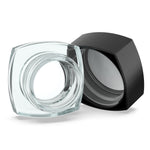 (200 Pack) 5ml Clear Glass Square Pillow Jars with Black Child-Resistant Lids