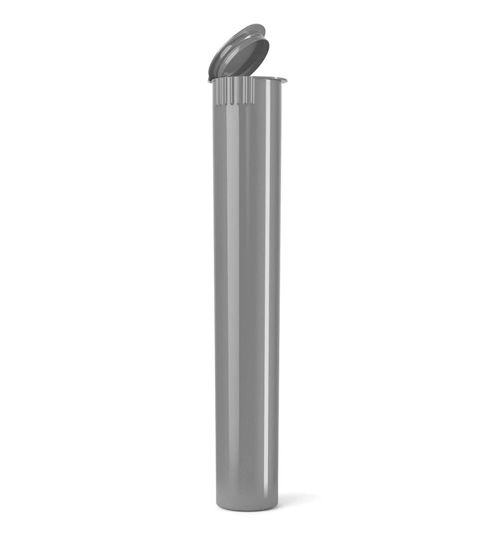 (1,000 Pack) 116mm Solid Silver King Size Child Resistant Pop Top Tube