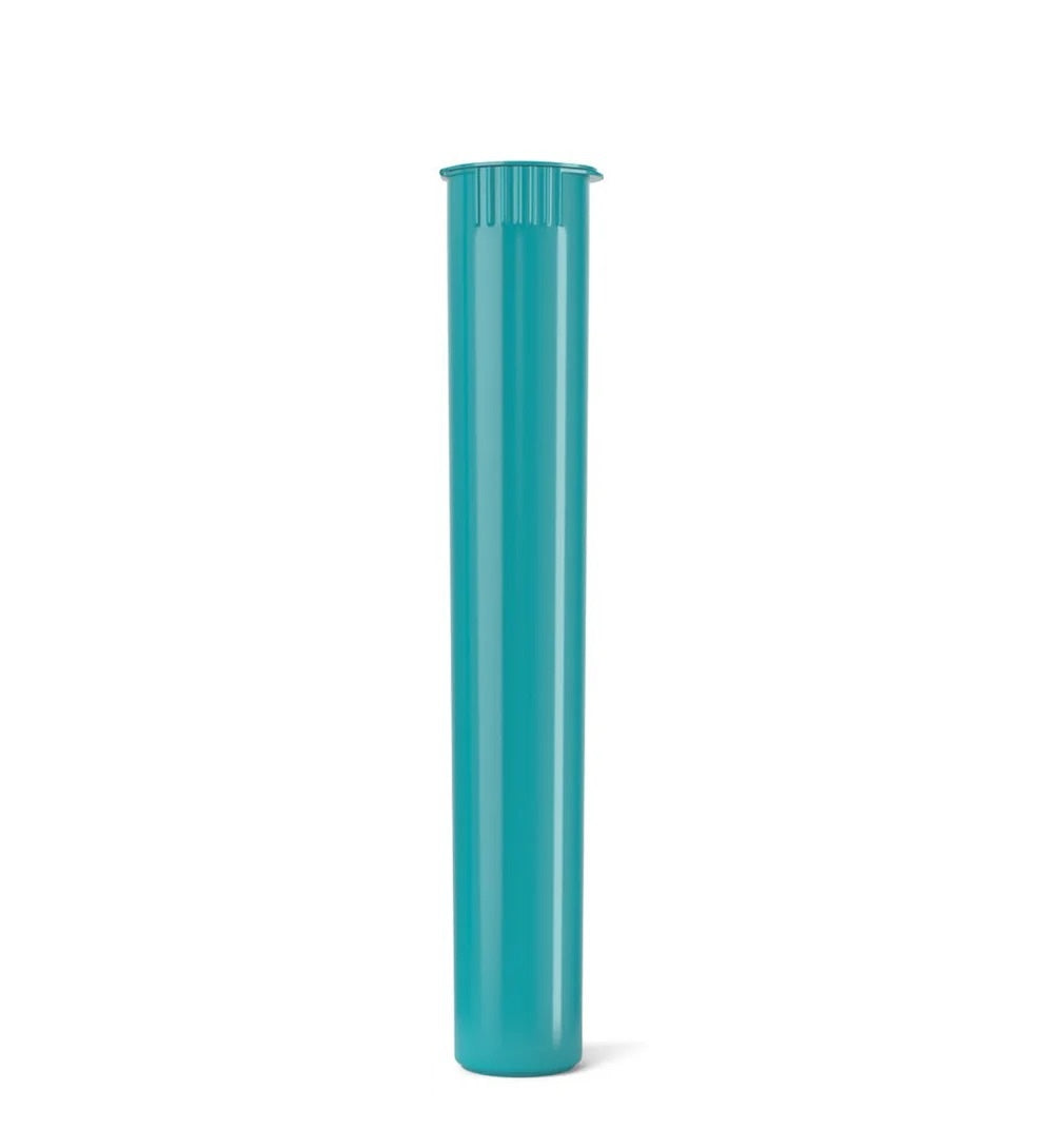 (1,000 Pack) 116mm Solid Teal King Size Child Resistant Pop Top Tube