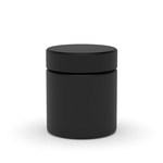(150 Pack) 3oz Matte Black Glass Jar with Child-Resistant Lid