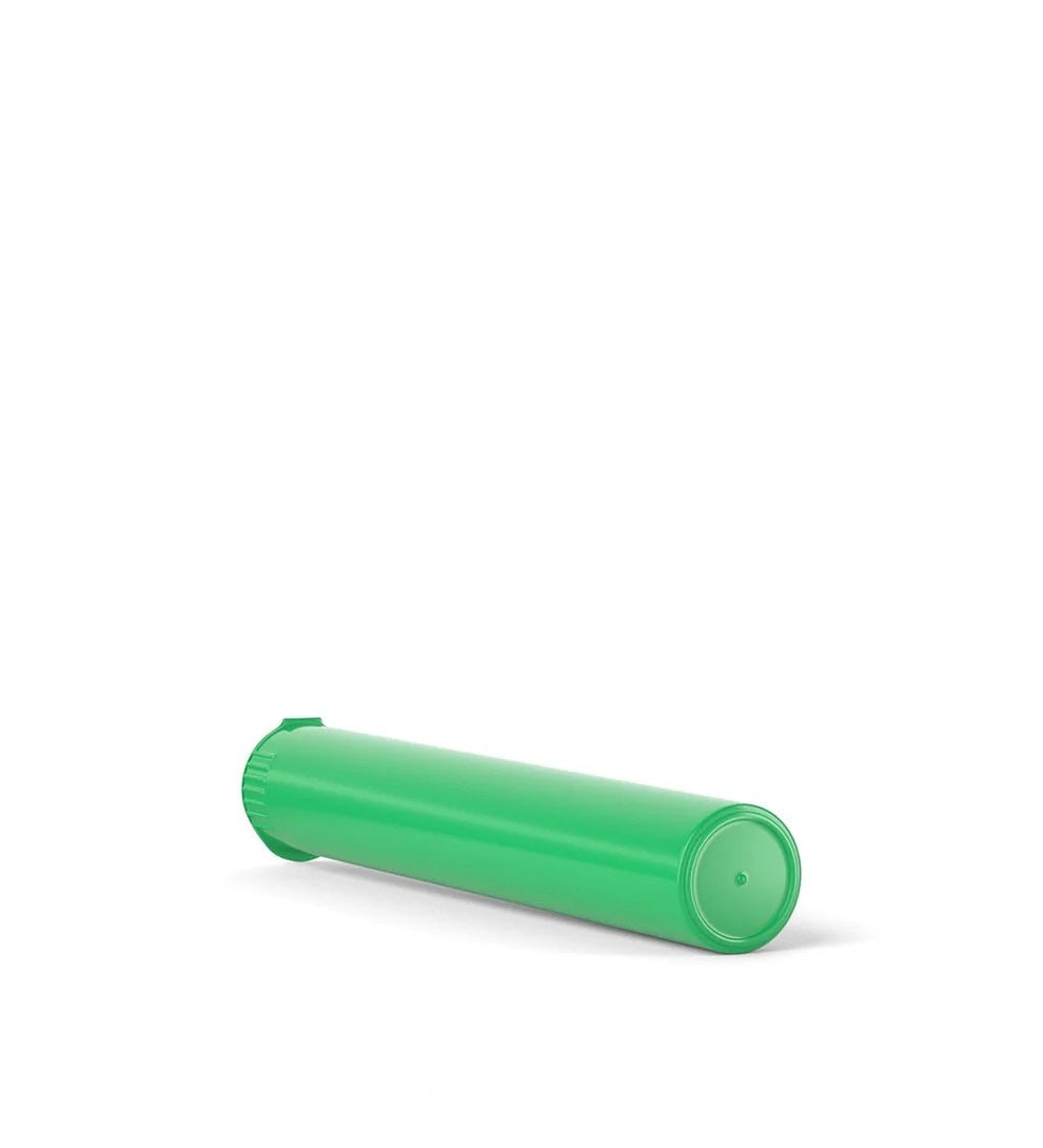 (1,000 Pack) 116mm Solid Green King Size Child Resistant Pop Top Tube