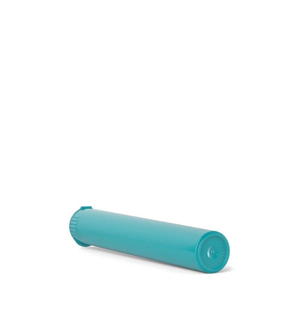 (1,000 Pack) 116mm Solid Teal King Size Child Resistant Pop Top Tube