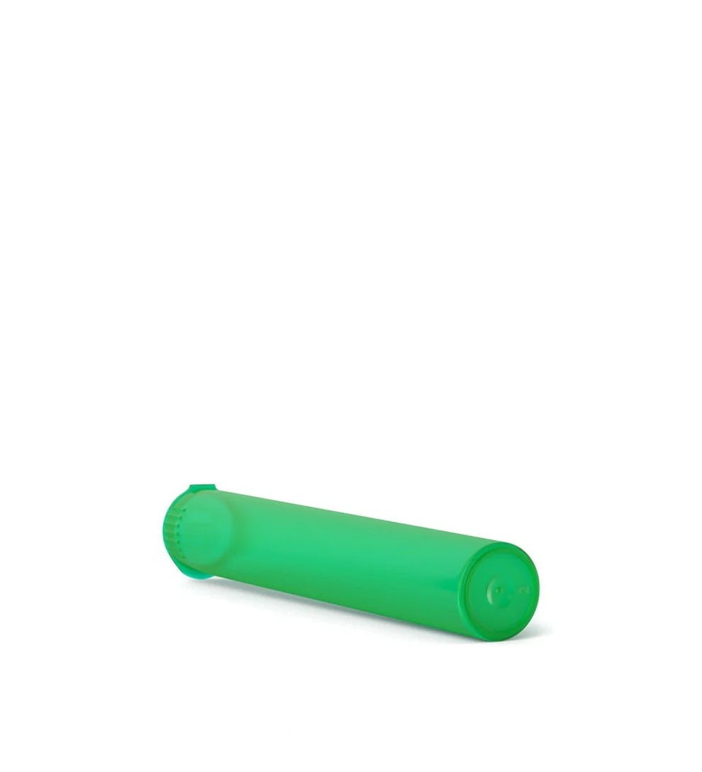 (1,000 Pack) 116mm Translucent Green King Size Child Resistant Pop Top Tube