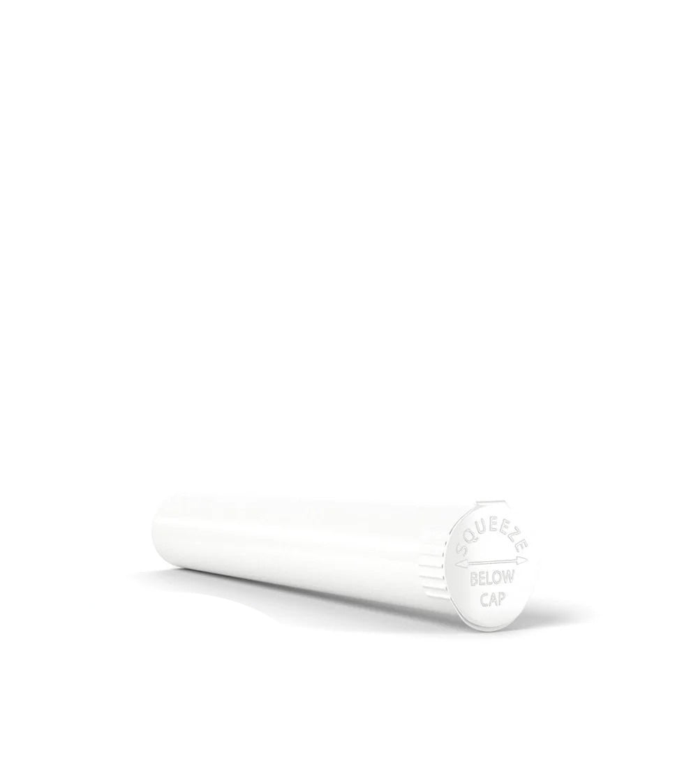 (1,000 Pack) 116mm Solid White King Size Child Resistant Pop Top Tube