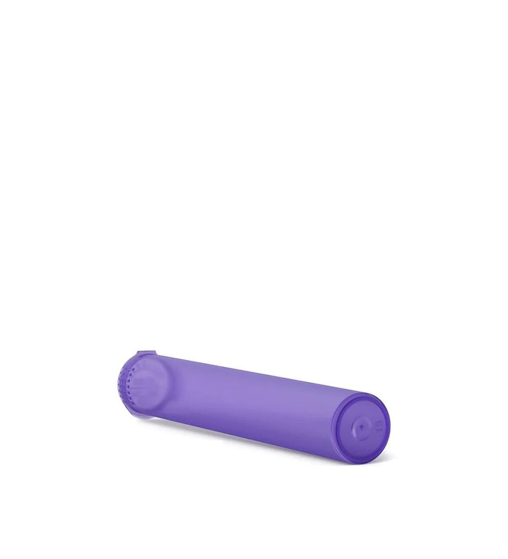(1,000 Pack) 116mm Translucent Purple King Size Child Resistant Pop Top Tube