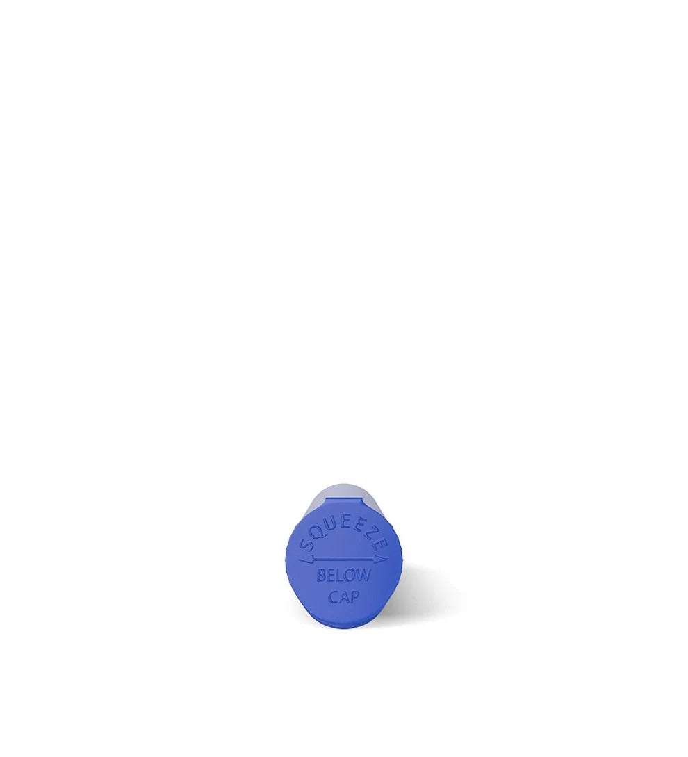 (1,000 Pack) 116mm Solid Blue King Size Child Resistant Pop Top Tube