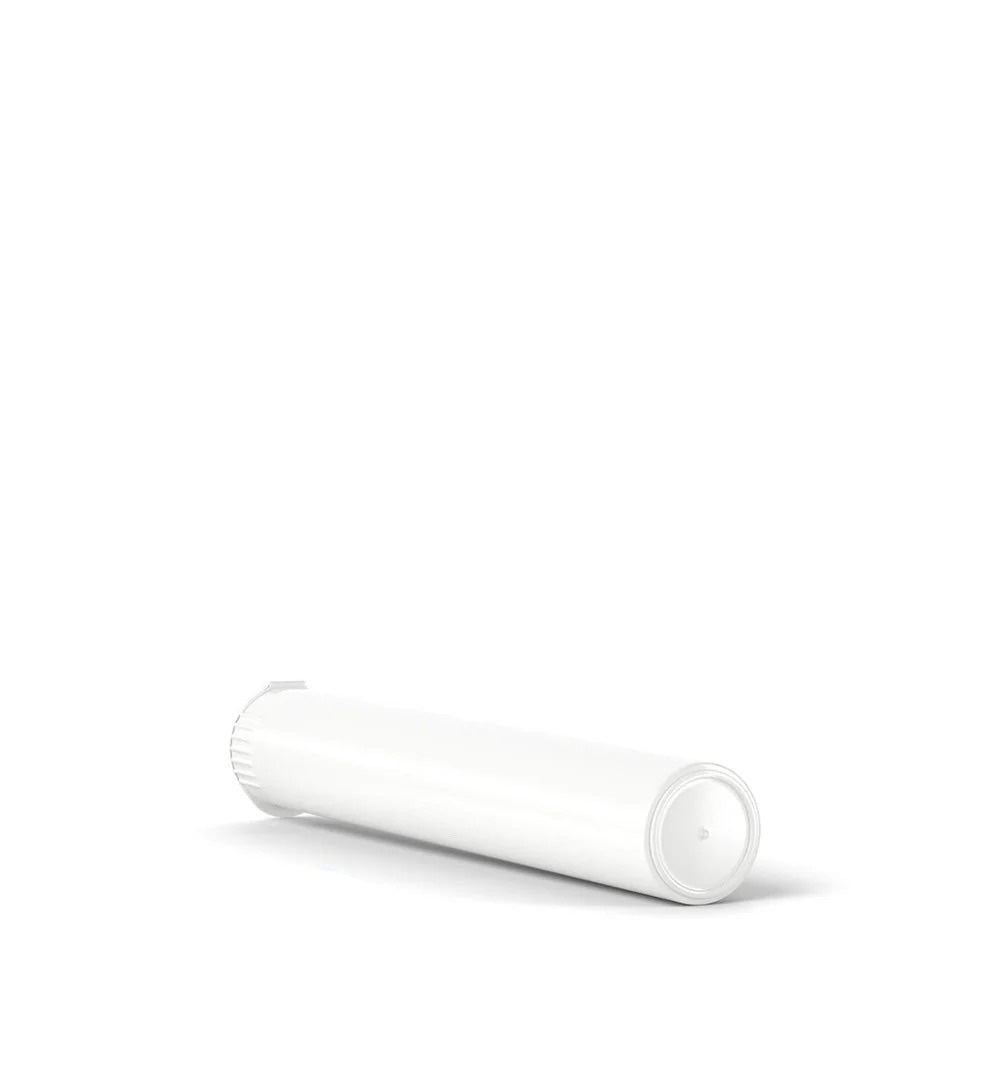 (1,000 Pack) 116mm Solid White King Size Child Resistant Pop Top Tube