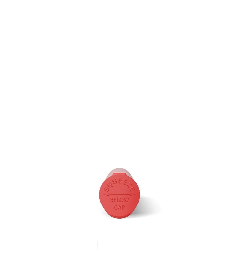 (1,000 Pack) 116mm Solid Red King Size Child Resistant Pop Top Tube