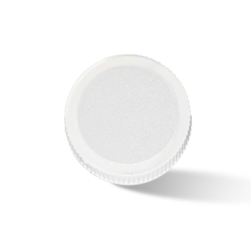 Custom Label for 5ml Clear Glass Screw-Top Container with White Lid
