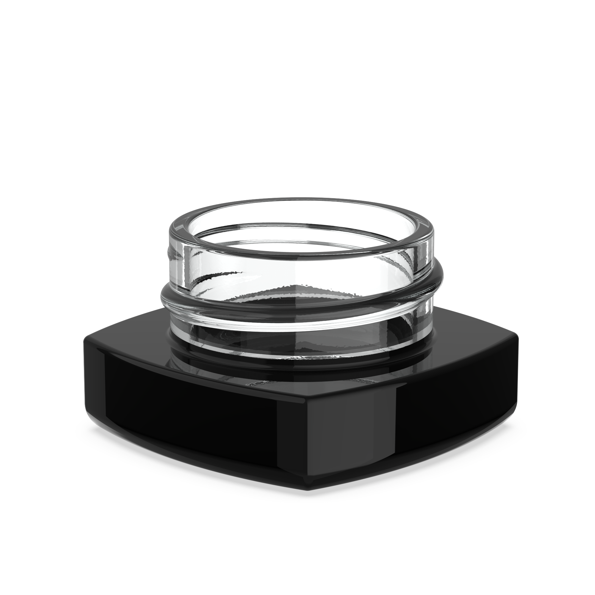 (250 Pack) 5ml Black Glass Square Pillow Jars with Child-Resistant Lids