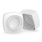 (250 Pack) 5ml White Glass Square Pillow Jars with Child-Resistant Lids