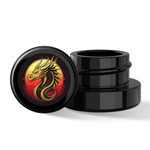Custom Label for 5ml Black Glass Container Black Child Resistant Lid