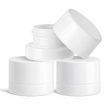 (200 Pack) 5ml White Glass Jars with Child-Resistant Lids