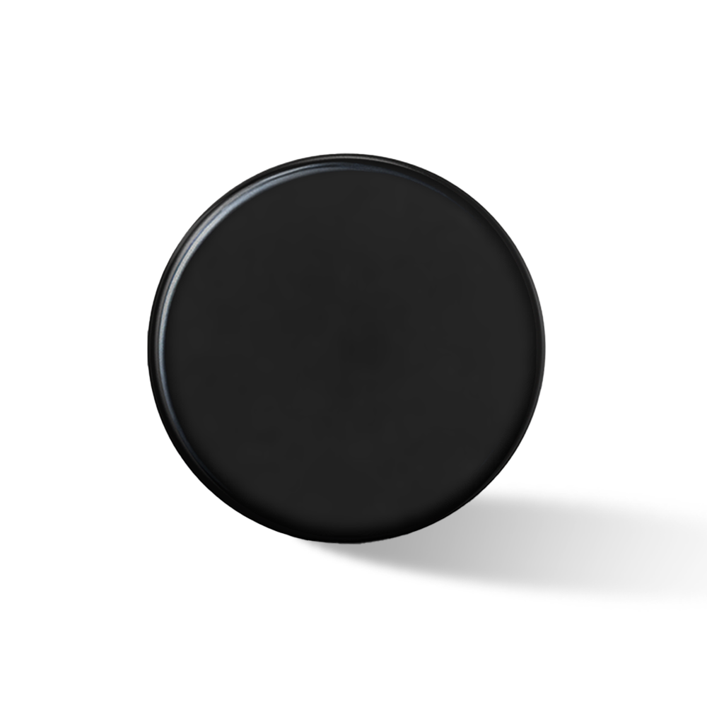 Custom Label for 7ml Clear Glass Container with Black Lid