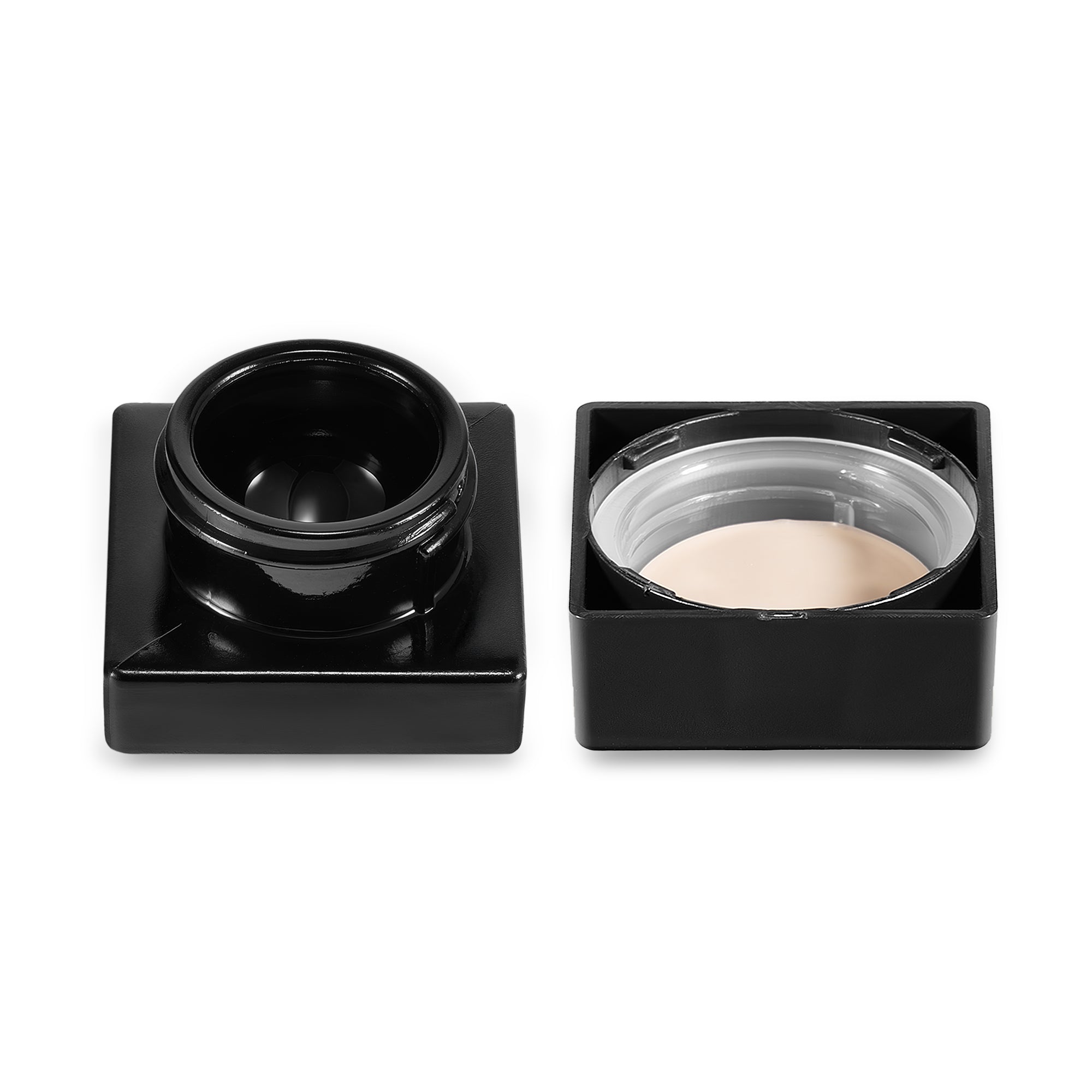(150 Pack) 5ml Black Glass Square BlokJars with Child-Resistant PTFE Lids