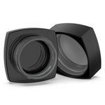 (240 Pack) 9ml Black Glass Square Pillow Jars with Child-Resistant Lids