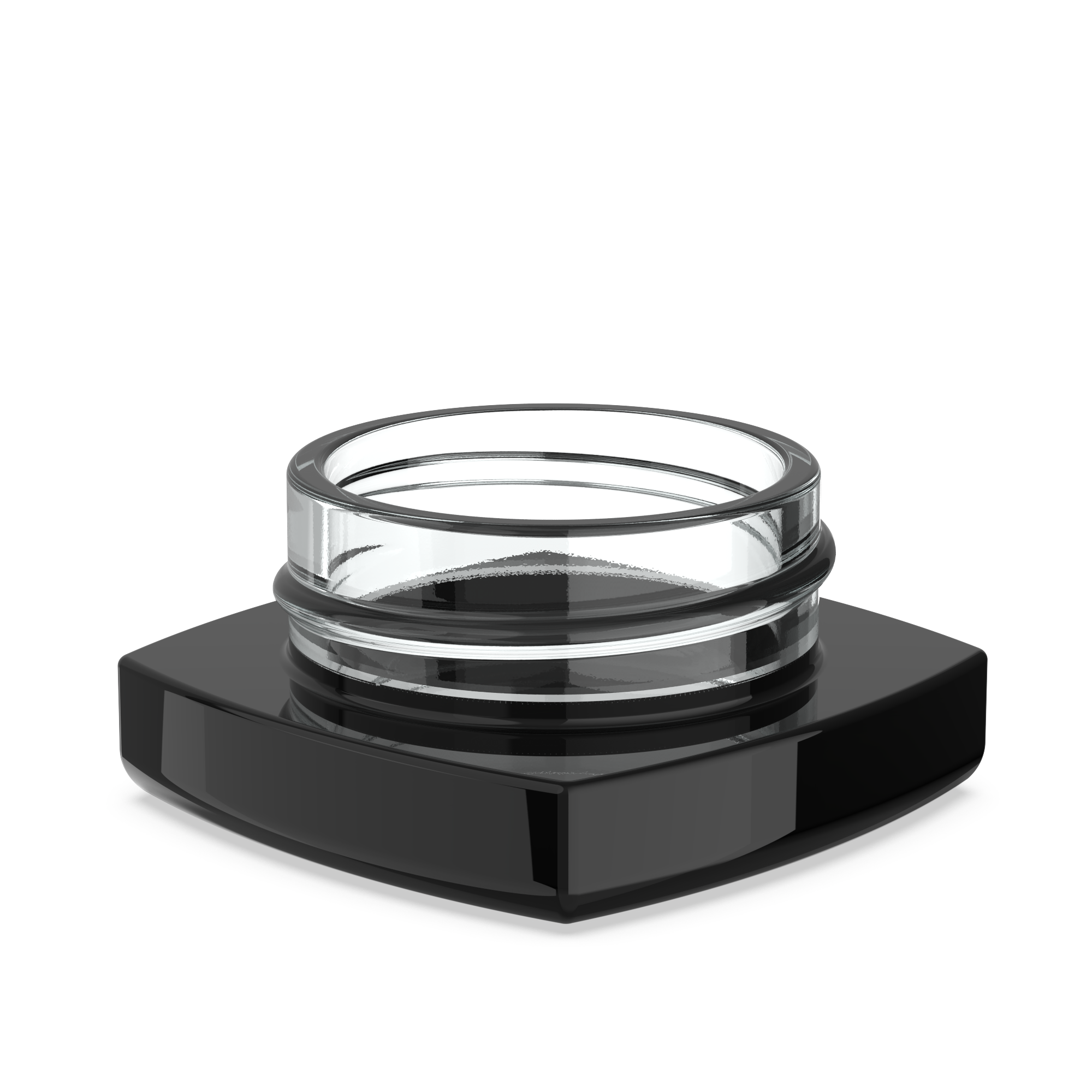 (240 Pack) 9ml Black Glass Square Pillow Jars with Child-Resistant Lids