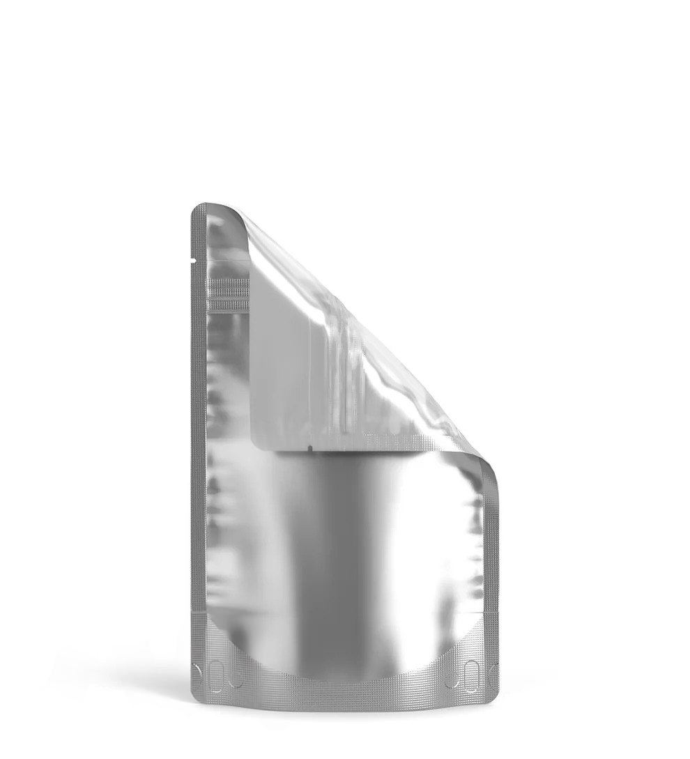 (1,000 Pack) 7g Matte Silver Mylar Bags with Clear Front – Tear Notch, 4" x 6.5"