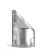 (1,000 Pack) 14g Matte Silver Mylar Bags with Clear Front – Tear Notch, 5" x 8.1"