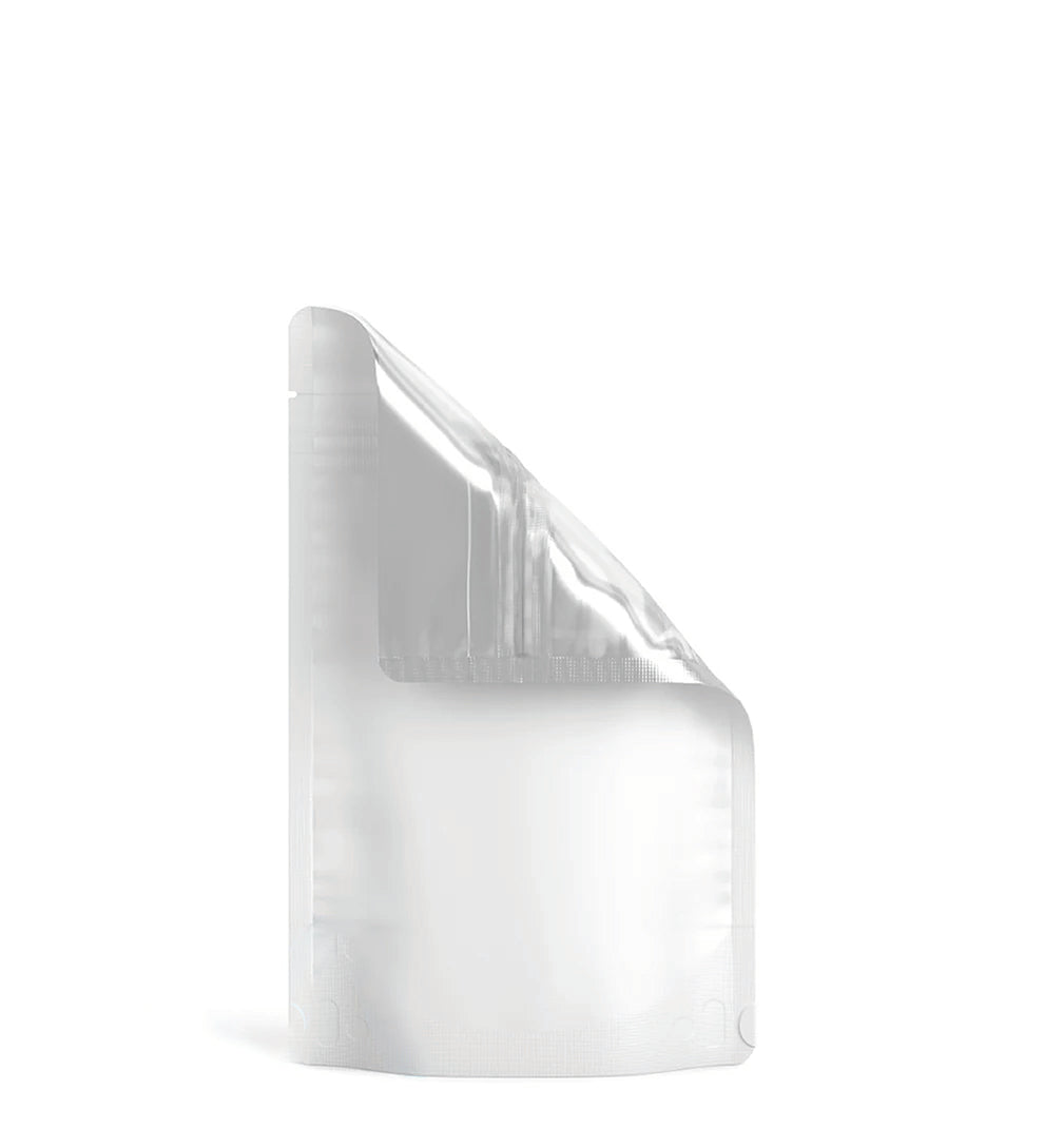 (1,000 Pack) 7g Matte White Mylar Bags with Clear Front – Tear Notch, 4" x 6.5"