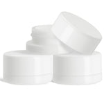 (200 Pack) 9ml White Glass Jars with Child-Resistant Lids
