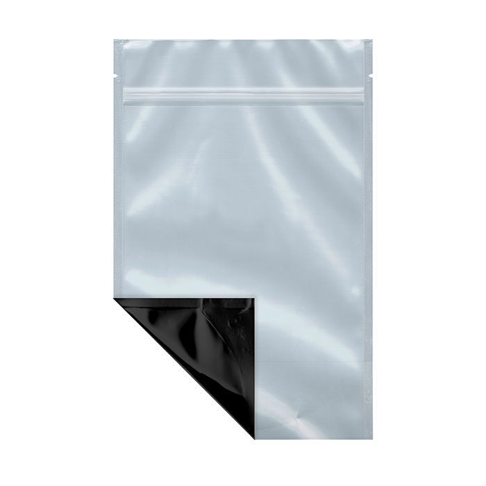 (1,000 Pack) 28g Black Mylar Bags with Clear Front – Tear Notch, 6" x 9"