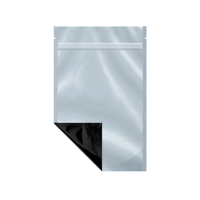 (1,000 Pack) 14g Black Mylar Bags with Clear Front – Tear Notch, 5" x 8.1"