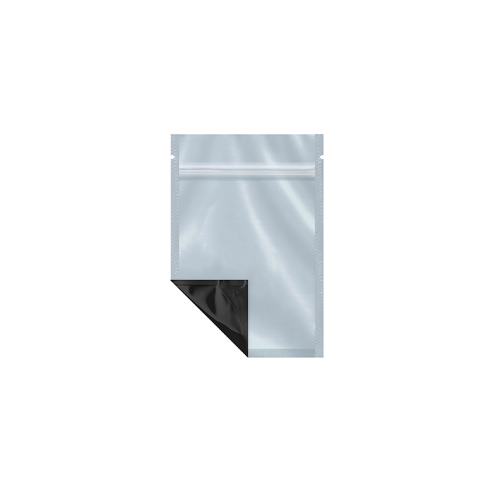 (2,000 Pack) 3.5g Black Mylar Bags with Clear Front – Tear Notch, 3.43" x 5"