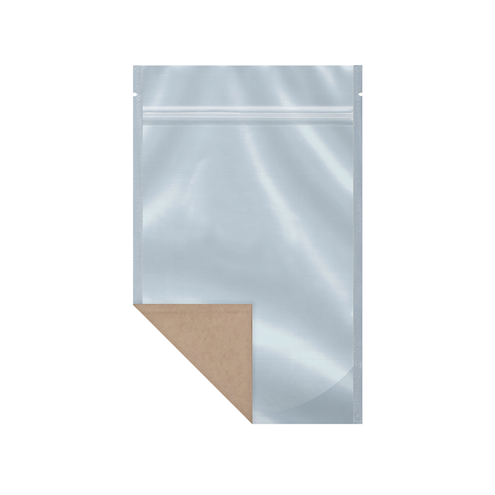 (1,000 Pack) 14g Kraft Mylar Bags with Clear Front – Tear Notch, 5" x 8.1"