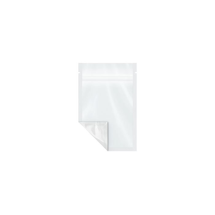 (2,000 Pack) 1g Opaque White Mylar Bags – Tear Notch, 3" x 4.5"