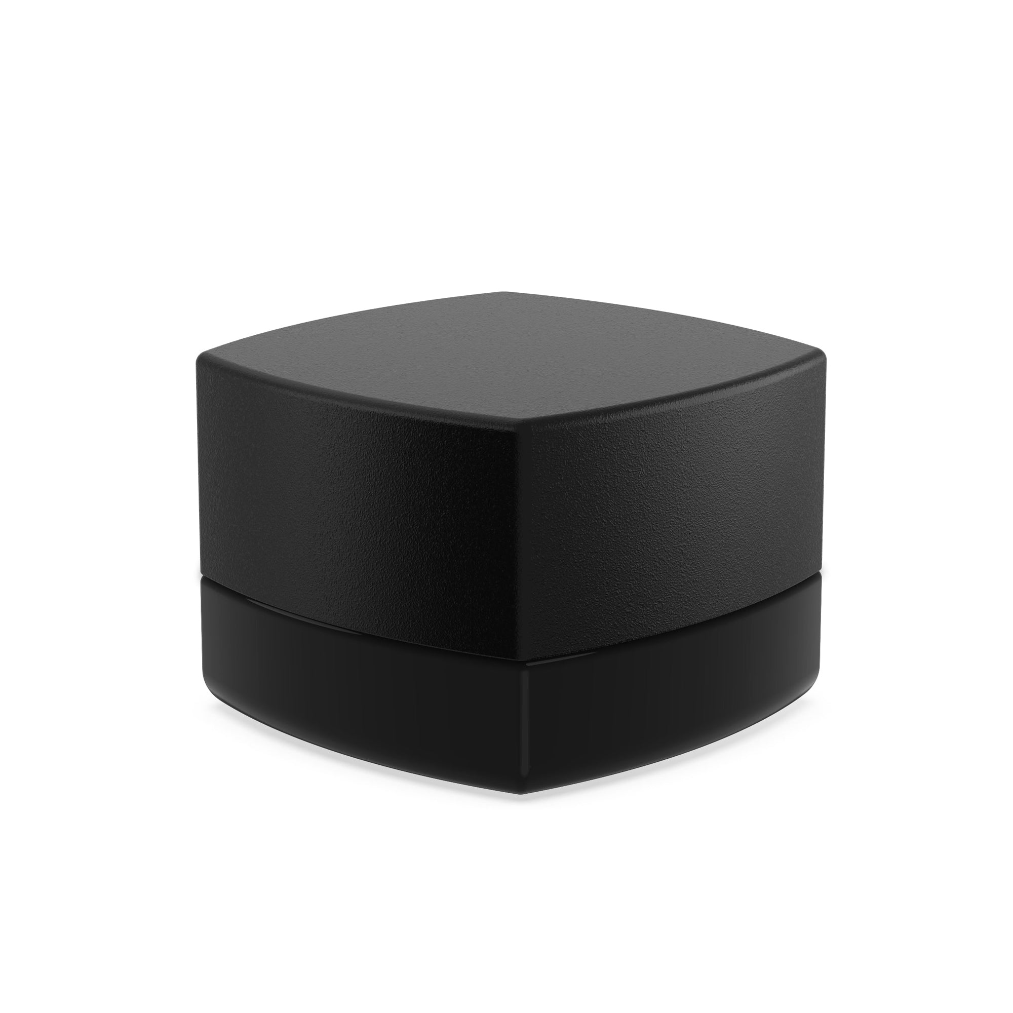 (250 Pack) 5ml Black Glass Square Pillow Jars with Child-Resistant Lids